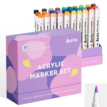 Picture of Acrylic Marker Pens ARRTX 30B, 30 Colours