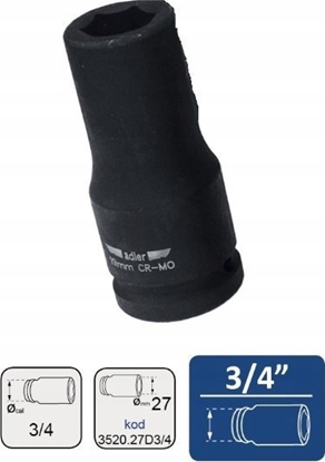 Изображение Adler ADLER NASADKA UDAROWA 3/4" 27mm DUGA