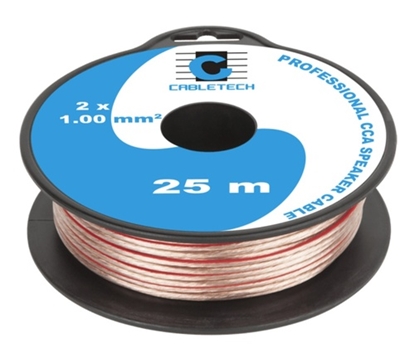 Изображение Akustiskais kabelis, CCA, 2x1.00 mm², 25 m