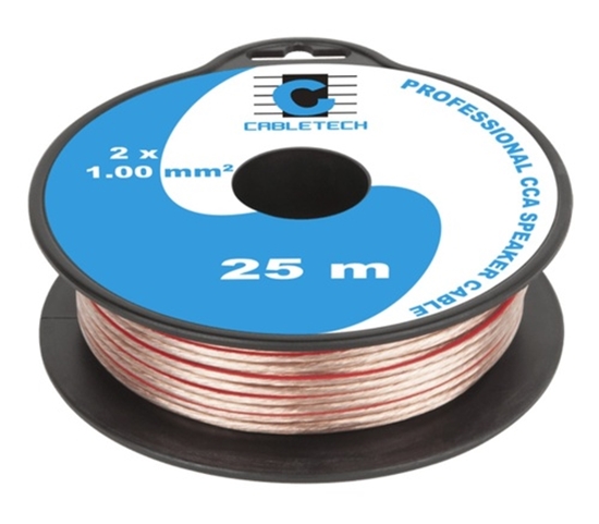 Изображение Akustiskais kabelis, CCA, 2x1.00 mm², 25 m