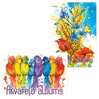 Изображение Akvareļu albums A3, 15 lapas