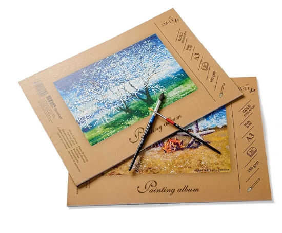 Изображение Akvareļu albums A3, 20 lapas, 210g/m2, SMLT