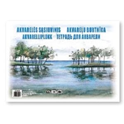 Изображение Akvareļu albums A4, 10 lapas, 210 g/m2, SMLT