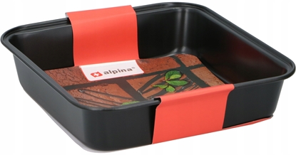 Attēls no Alpina - Kwadratowa forma do pieczenia z powok nieprzywierajc 23x22x5 cm