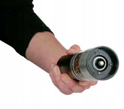 Attēls no Alpina - Zestaw elektrycznych mynków do soli i pieprzu z akumulatorem USB (2 sztuki)