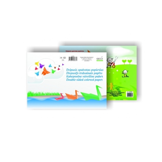 Picture of Aplikāciju papīrs SMILTAINIS A4/8krāsas, divpusējs