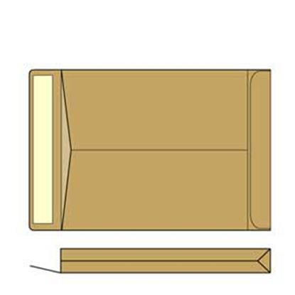 Изображение Aploksne-pakas B4 HK 250X353X38mm brūna krāsa, 10 gab.