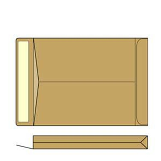 Изображение Aploksne-pakas B4 HK 250X353X38mm brūna krāsa, 10 gab.