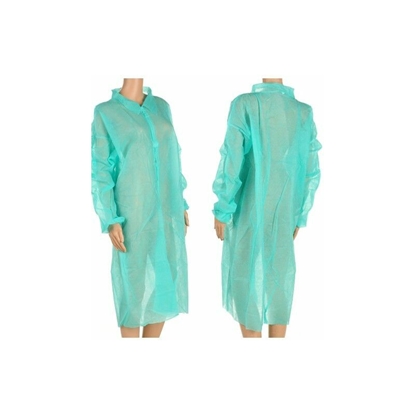 Изображение Apmeklētāju halāts, polipropilēna, balts, aizdare līplente, 25gr, izm. XXL