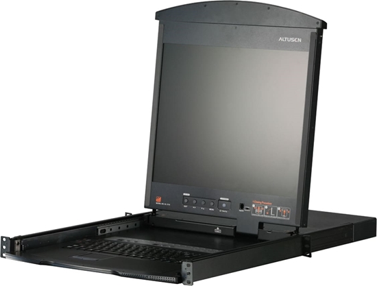Picture of Aten KL1508AiM KVM Over IP Switch, 8 Port, 43cm LCD, VGA, PS/2-USB, CH-Layout