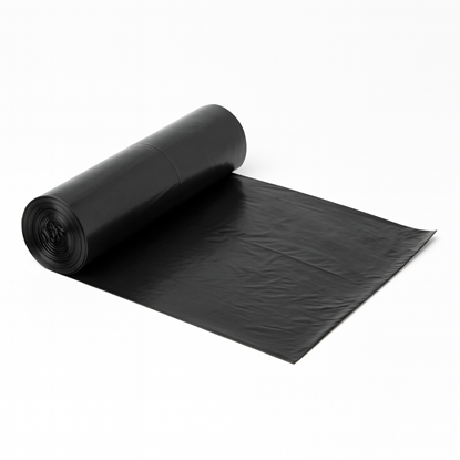 Picture of Atkritumu maisi 120L, 70x110cm, melni, 25mikr, LDPE, FEVEX, 25gab/rul, 10rul/kastē