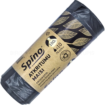 Picture of Atkritumu maisi 150L, 10gab, 40mikr. 75x115cm. LDPE, melni