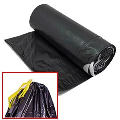 Picture of Atkritumu maisi 60L, 60x72cm, melni, 30miс, LDPE, 10gab., ar aukliņu