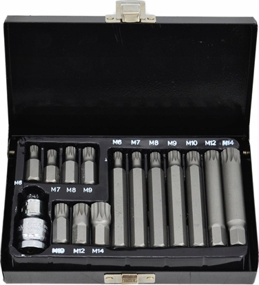 Изображение AWTools AWTOOLS KOCÓWKI SPLINE 15elem. BL AW35119BL