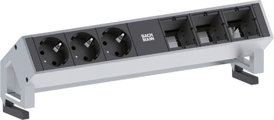 Picture of Bachmann DESK2 3x earthing contact 3x ABD GST18 Inox