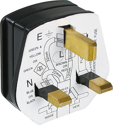 Picture of Bachmann earthing contact plug England/UK bw