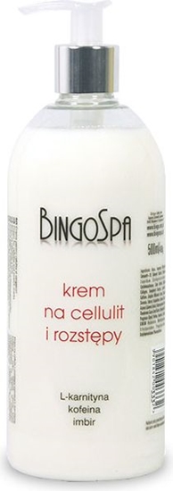 Изображение BingoSpa Krem na cellulit i rozstpy L-karnityna, kofeina, imbir 500ml - 0000032550