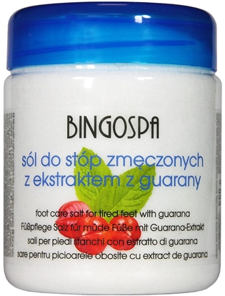 Picture of BingoSpa Energizujca sól do pielgnacji stóp zmczonych z guaran i mineraami z Morza Martwego 550g