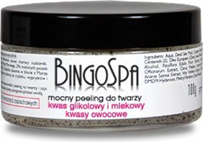 Picture of BingoSpa Mocny peeling botny do twarzy- kwas glikolowy i mlekowy, kwasy owocowe