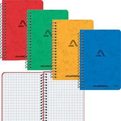 Изображение Bloknots A7/40 lapas rūtiņu ar spirāli 75x110mm