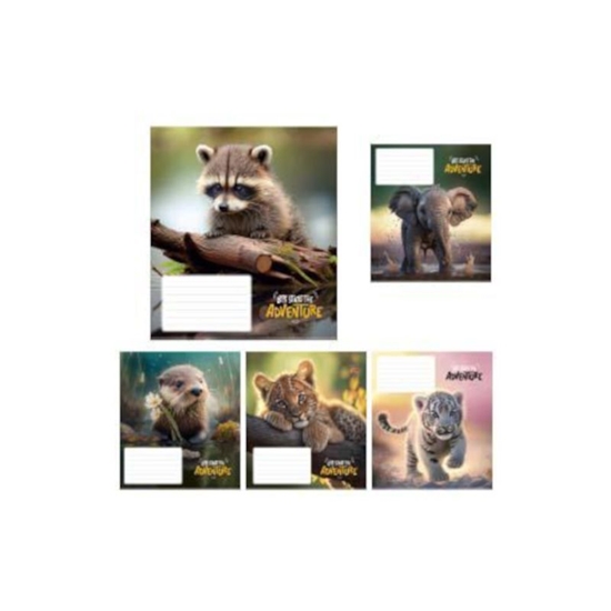 Изображение Burtnīca 12 lapas līniju, Adventure, UV laka