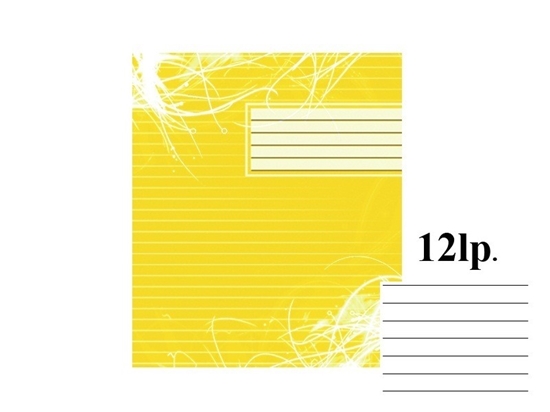 Изображение Burtnīca ABC, līniju, 12 lapas