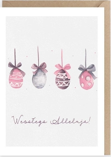 Picture of Cardie Kartka okolicznociowa Cztery pisanki, eko K094