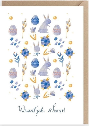 Picture of Cardie Kartka okolicznociowa Niebieska, eko koperta K093