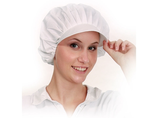 Изображение Cepurīte ar nadziņu HYGOSTAR, polikotona, balta, 10gab.