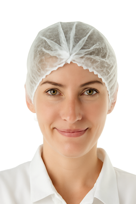 Изображение Cepurīte FORPUS, PP, 51cm, balta, 100gab., (10iep/kastē)