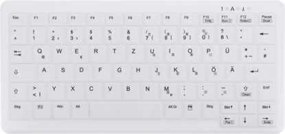 Изображение Cherry AK-C4110 tastatūra Medicīnisks RF Bezvadu QWERTZ Vācu Balts