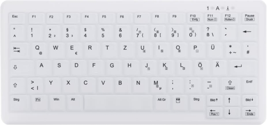 Изображение Cherry AK-C4110 tastatūra Medicīnisks RF Bezvadu QWERTZ Vācu Balts