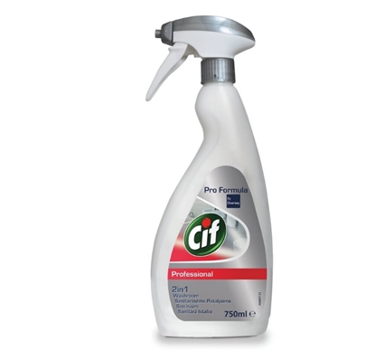 Изображение Cif Professional Washroom 2in1 Vannas istabas mazgāšanas līdzeklis 0.75L (6 gab/iep)