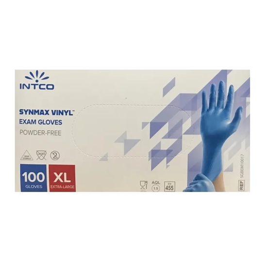 Изображение Cimdi VINYL zila krāsa XL 100gb