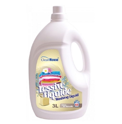 Изображение Clean House Savon de Marseille šķidrs veļas mazgāšanas līdzeklis 3L