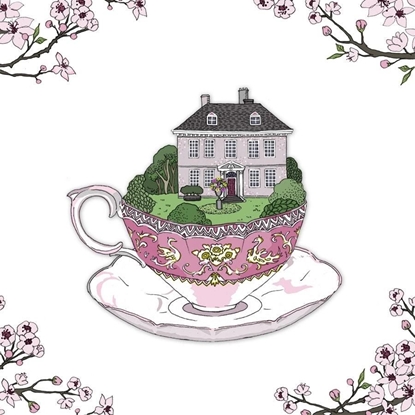 Picture of Clear Creation Karnet Swarovski kwadrat Dom w filiance (CL2405)