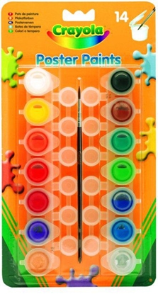 Attēls no Crayola CRAYOLA Farby Plakatowe 14 szt. - 3978