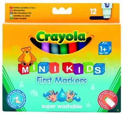 Attēls no Crayola CRAYOLA Flamastry zmywalne mini 12 szt. - 8325
