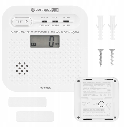 Изображение Czujnik czadu, tlenku wgla Kruger&Matz Connect S10 Tuya PN-EN50921