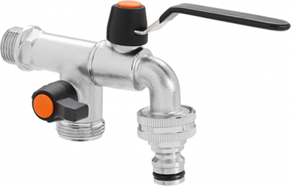 Attēls no Dārza krāns ar diviem izvadiem 1/2'' Claber