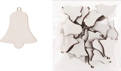 Picture of Dekoracja drewniana 24szt Dzwonek