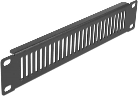Picture of Delock 10″ Network Cabinet Panel with ventilation slots vertical 1U black