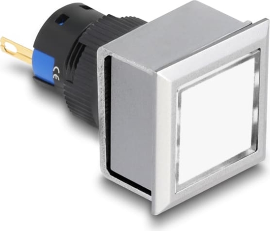 Picture of Delock 16 mm Plastic Indicator Light weiß / solder connection / square