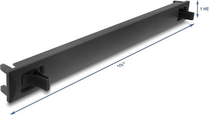 Picture of Delock 19″ 1U Blind Panel ABS plastic with snap-in function black