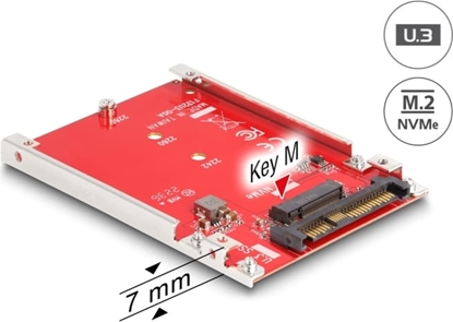 Picture of Delock 2.5″ Converter U.3 SFF-8639 to M.2 NVMe Key M - 7 mm
