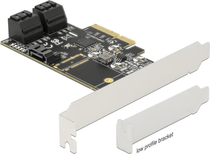 Picture of Delock 5 port SATA PCI Express x4 Card - Low Profile Form Factor