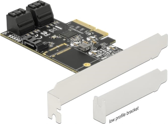Picture of Delock 5 port SATA PCI Express x4 Card - Low Profile Form Factor