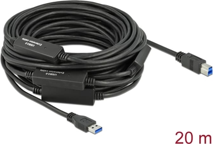 Picture of Delock Active USB 3.2 Gen 1 Cable USB Type-A to USB Type-B 20 m