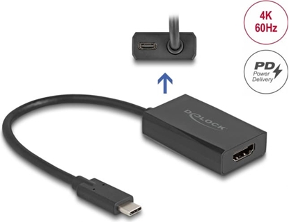 Picture of Delock Adapter HDMI female to USB Type-C™ male (DP Alt Mode) 4K with PD 100 W