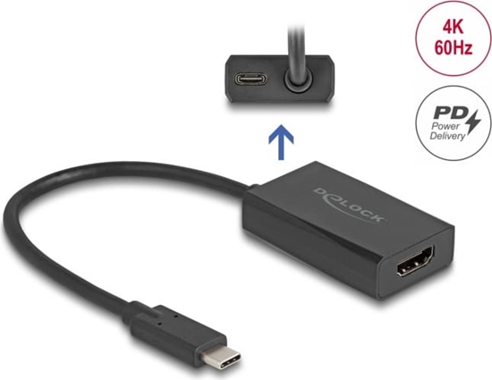 Picture of Delock Adapter HDMI female to USB Type-C™ male (DP Alt Mode) 4K with PD 100 W